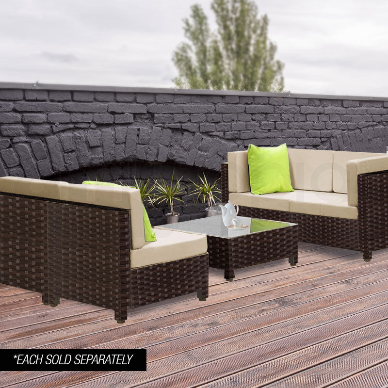 LONDON RATTAN 1pc Coffee Table Wicker Outdoor Sofa Furniture Garden Lounge